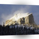 Winter Scene Freeze On The Boulder Peaks A1 XLarge Canvas