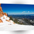 Winter Scene High Up On Rockys A1 XLarge Canvas