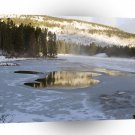 Winter Scene Icey Morning Alpine Lake A1 XLarge Canvas
