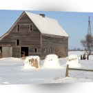 Winter Scene Lonesome Barn A1 XLarge Canvas
