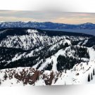 Winter Scene Mountain Peaks A1 XLarge Canvas