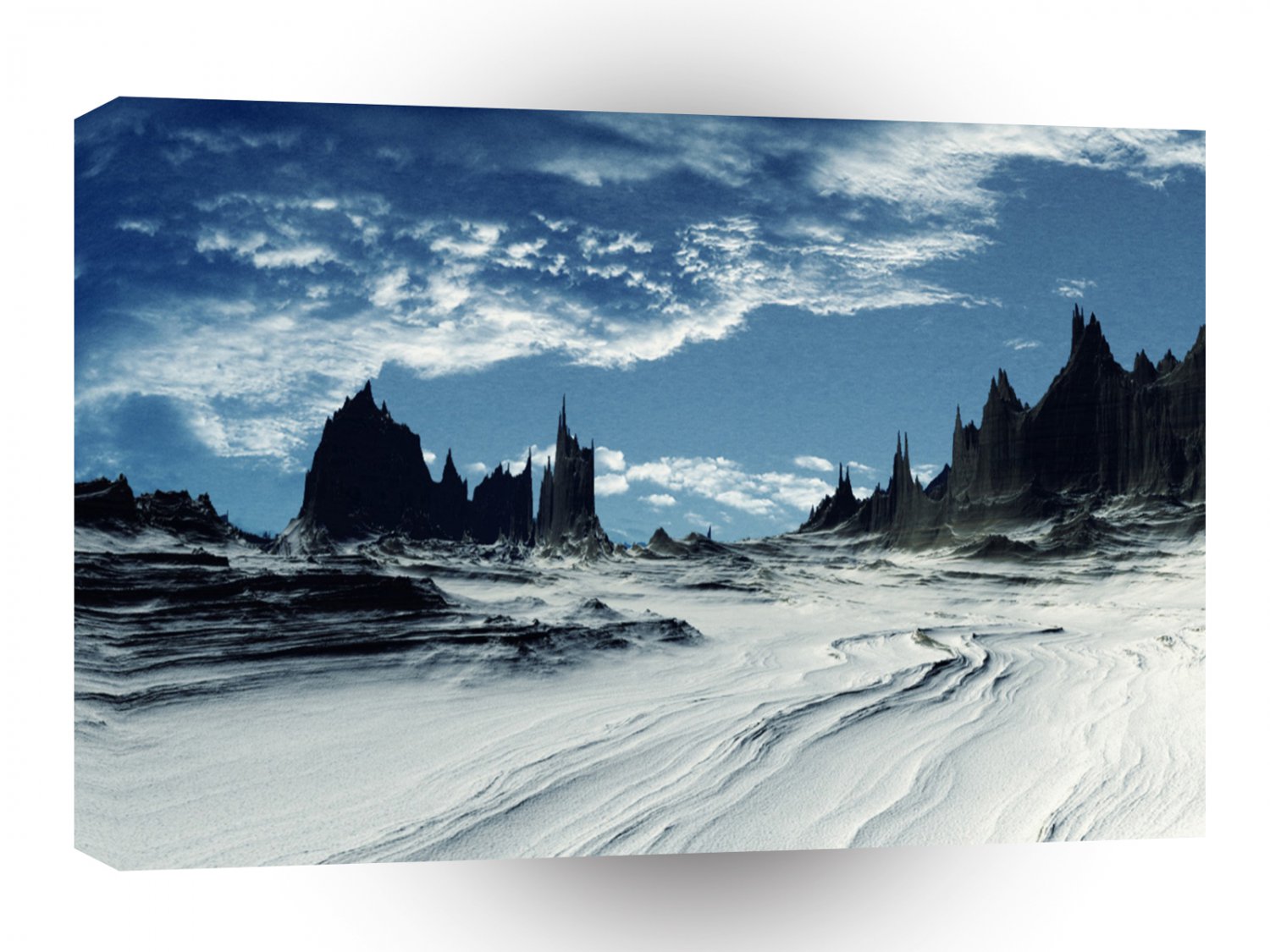 Winter Scene Snowy Plain A1 XLarge Canvas