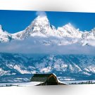 Winter Snow Capped Grand Tetons Wyoming A1 XLarge Canvas