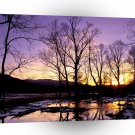 Winter Sunset Cades Cove Mountains A1 XLarge Canvas