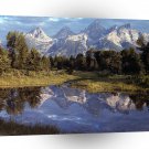 Yellowstone Grand Teton Reflections A1 XLarge Canvas