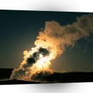 Yellowstone Old Faithful Sunset Wyoming A1 XLarge Canvas