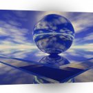 3d Art Blue Mirror A1 Xlarge Canvas