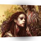 Abstract Angel Blood Worship A1 Xlarge Canvas