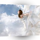 Abstract Angel Cloudy Flutter Dress A1 Xlarge Canvas