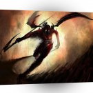 Abstract Angel Dark Devil A1 Xlarge Canvas