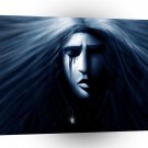Abstract Angel Dark Sadness A1 Xlarge Canvas