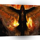 Abstract Angel Hell Fire A1 Xlarge Canvas