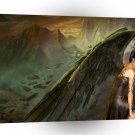 Abstract Angel Night Feather Wings A1 Xlarge Canvas