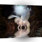 Abstract Angel White Horse A1 Xlarge Canvas