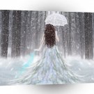Abstract Angel Winter Snow Princess A1 Xlarge Canvas