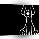 Abstract Animal Doodle Dog A1 Xlarge Canvas