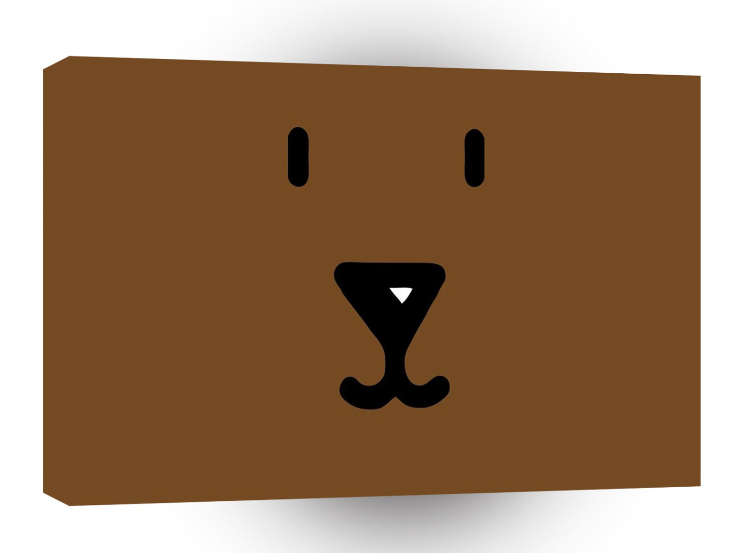 Abstract Animal Flat Bear A1 Xlarge Canvas