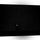 Abstract Animals Black Cat Invisible A1 Xlarge Canvas