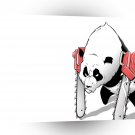 Abstract Animals Chainsaw Panda A1 Xlarge Canvas