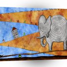 Abstract Animals Elephant Sea Saw Moon A1 Xlarge Canvas