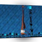 Abstract Animals Giraffe In The Office A1 Xlarge Canvas