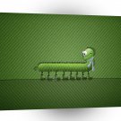 Abstract Animals Green Bookworm Shoelace A1 Xlarge Canvas