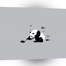 Abstract Animals Panda Playing Battlefield A1 Xlarge Canvas