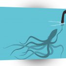 Abstract Animals Squid Lockness Monster Puppet A1 Xlarge Canvas