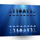 Abstract Animals Underwater Chess Game A1 Xlarge Canvas