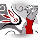 Abstract Art Woman In The Red Dress A1 Xlarge Canvas