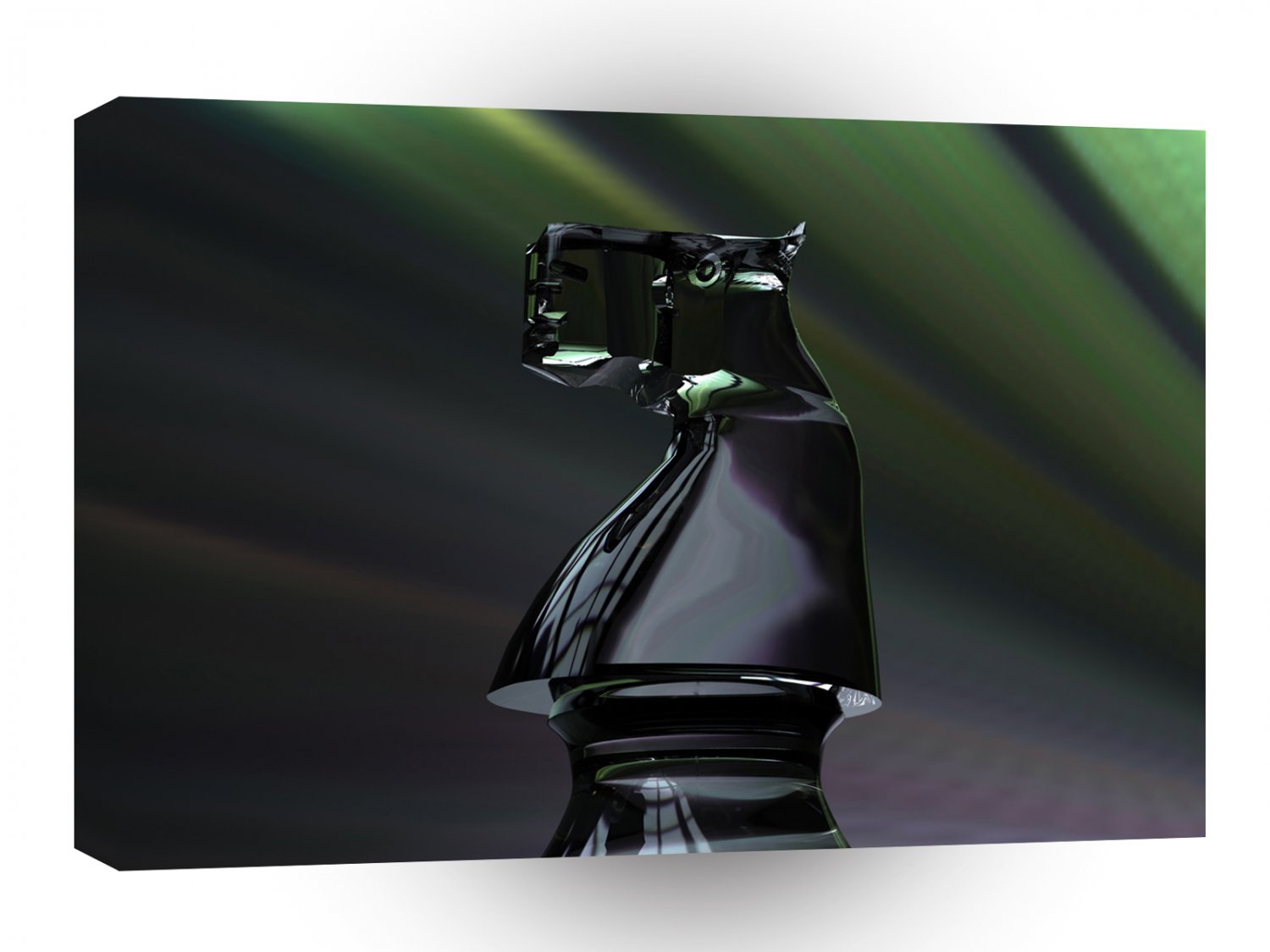 Abstract Black Knight A1 Xlarge Canvas