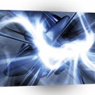 Abstract Bright Clash Lightning A1 Xlarge Canvas