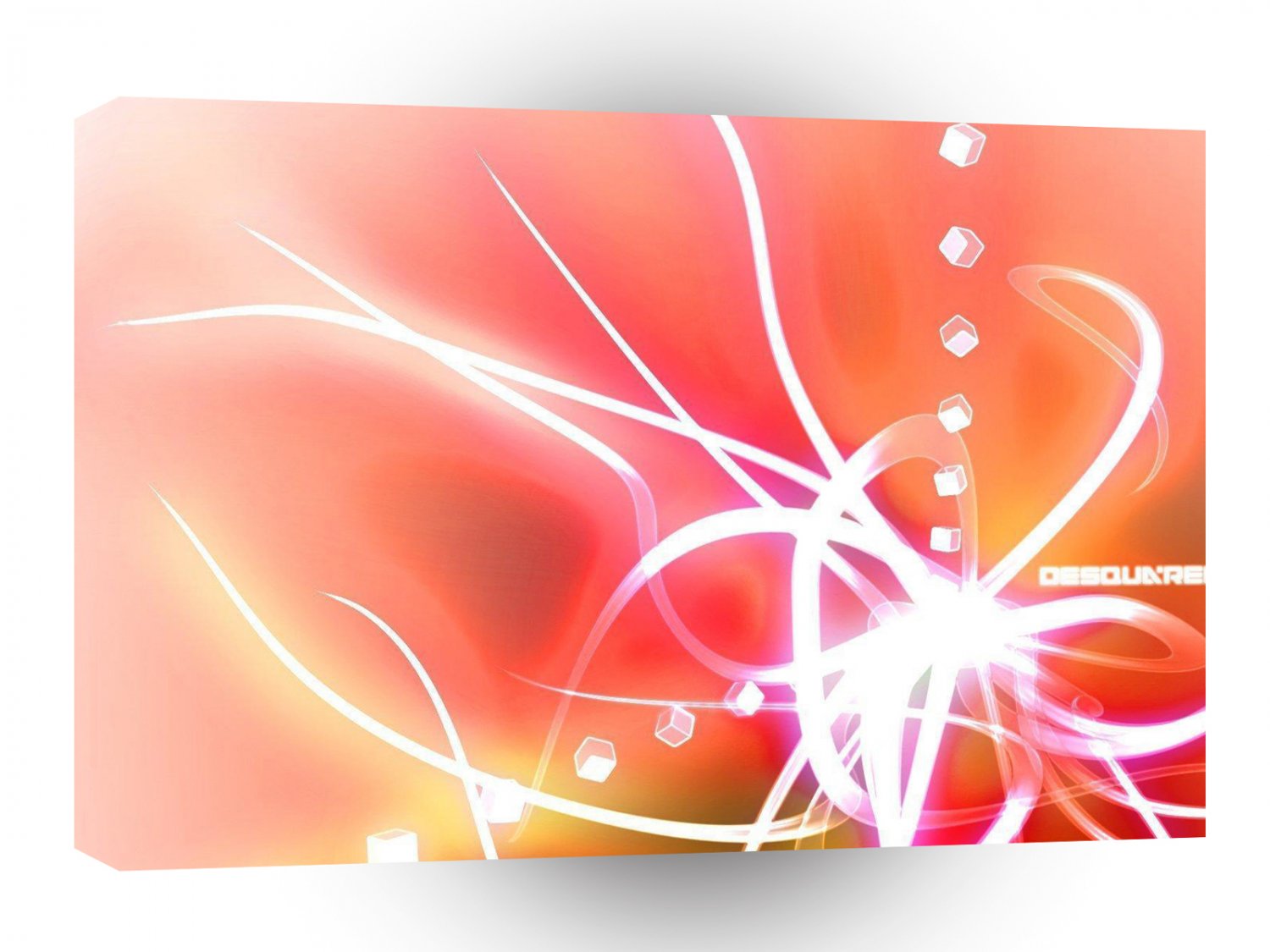 Abstract Bright Desquared Color Shift A1 Xlarge Canvas