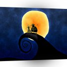 Abstract Bright Nightmare Midnight Wave A1 Xlarge Canvas