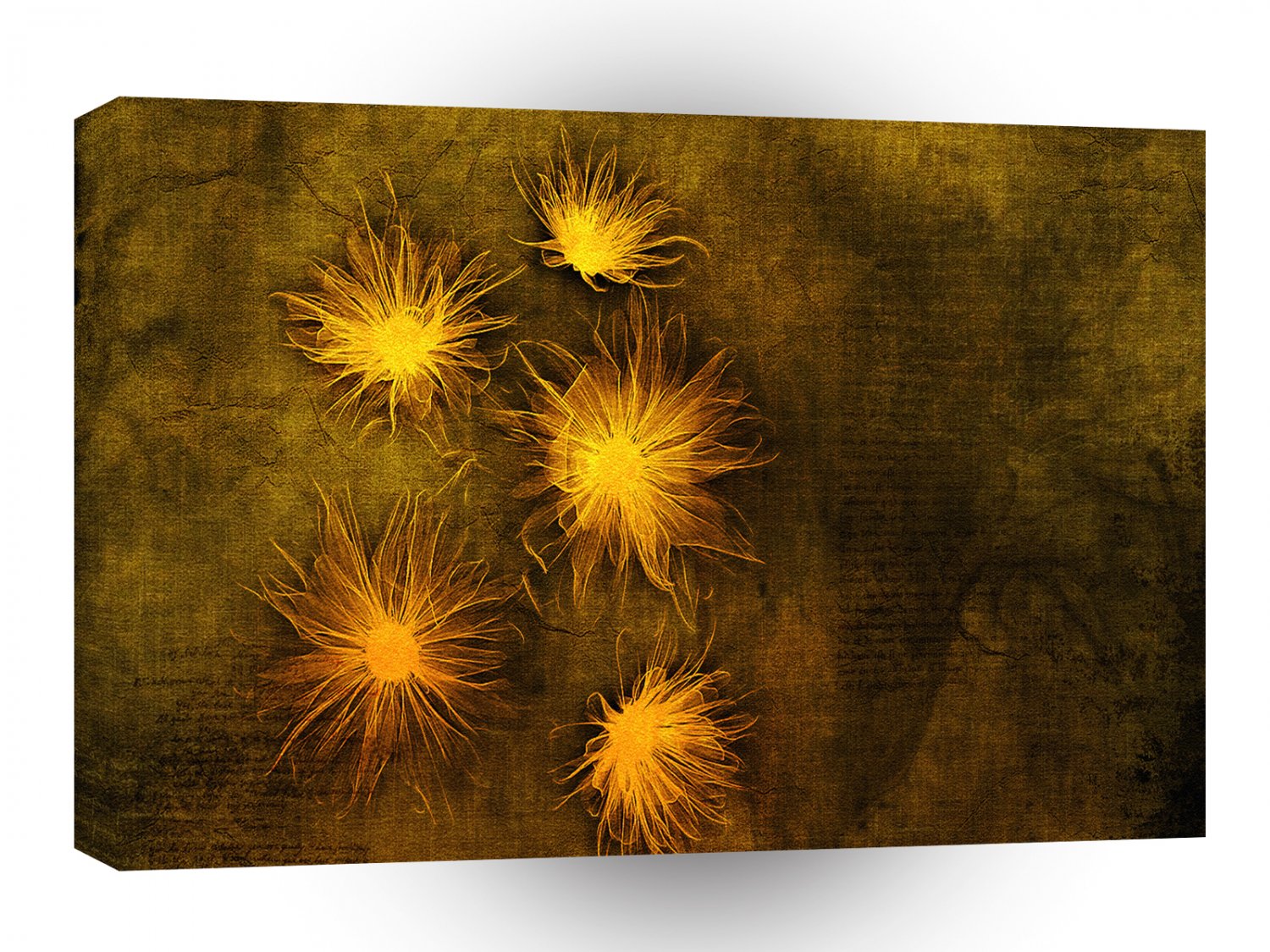 Abstract Bright Prickly Little Flames A1 Xlarge Canvas