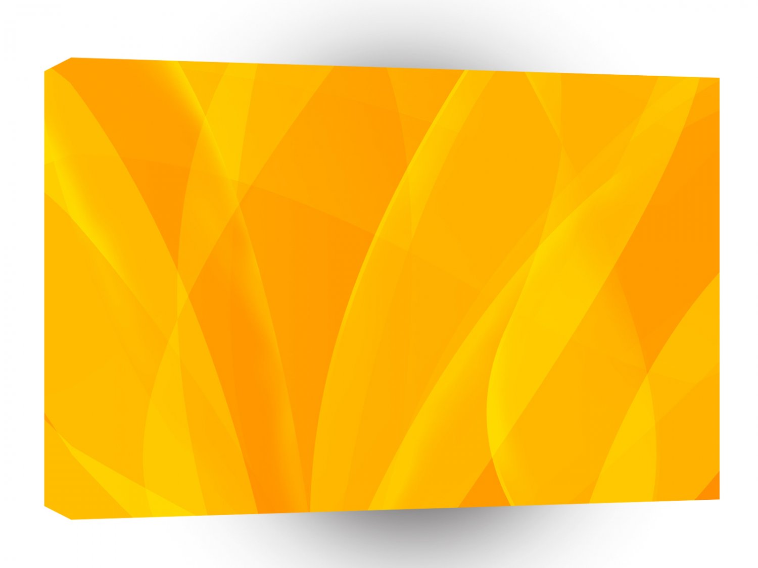 Abstract Bright Yellow Flames Hope A1 Xlarge Canvas