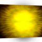Abstract Bright Yellow Sun Explosion A1 Xlarge Canvas