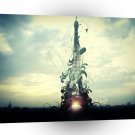 Abstract Building Enchantment Of Eiffel Tower A1 Xlarge Canvas