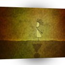 Abstract Cartoon Half A Person A1 Xlarge Canvas