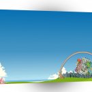 Abstract Cartoon Katamari Nice Day A1 Xlarge Canvas