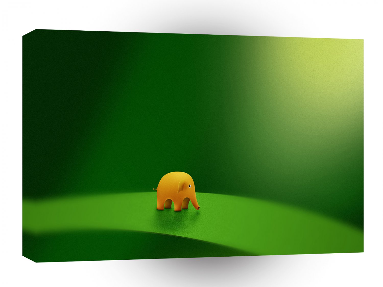 Abstract Cartoon Mini Micro Elephant A1 Xlarge Canvas