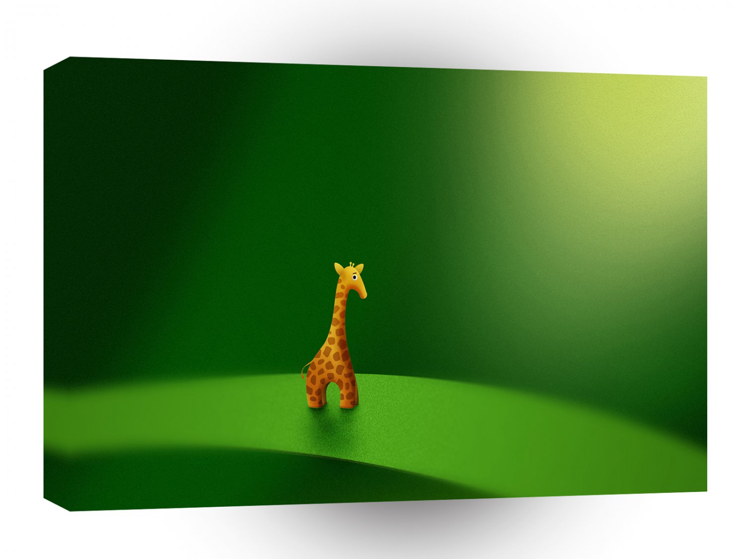 Abstract Cartoon Mini Micro Giraffe A1 Xlarge Canvas