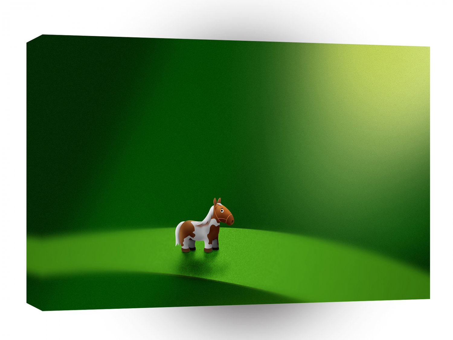 Abstract Cartoon Mini Micro Horse  A1 Xlarge Canvas