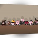 Abstract Cartoon Pink Army Spots A1 Xlarge Canvas