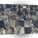 Abstract Chess Glass Board A1 Xlarge Canvas