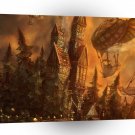 Abstract City Airborn A1 Xlarge Canvas