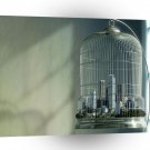 Abstract City Bird Cage A1 Xlarge Canvas