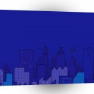 Abstract City City Of Blue A1 Xlarge Canvas