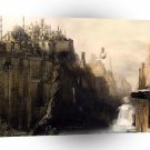 Abstract City Cliff A1 Xlarge Canvas