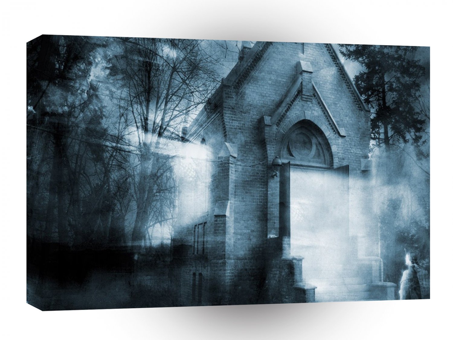 Abstract City Dark Crypt A1 Xlarge Canvas